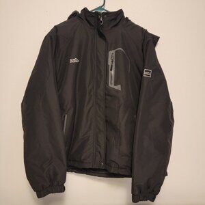 Pooluly Womens Ski Jacket XXL Black Hooded